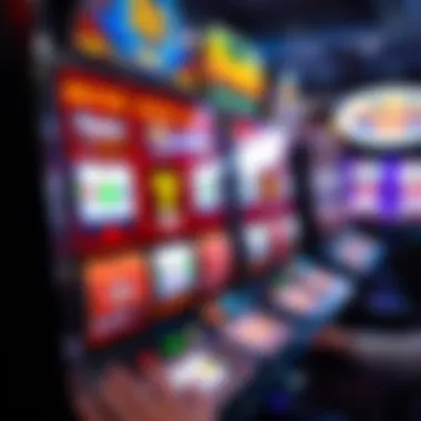 Vibrant Video Poker Machine A close-up of a video poker machine with vibrant graphics