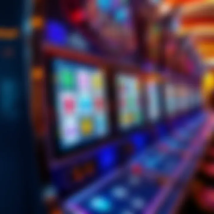 Intricate design of a video slot machine interface