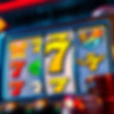 Detailed illustration of various slot symbols and icons