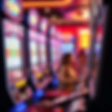 An engaging depiction of user interaction with a video slot game