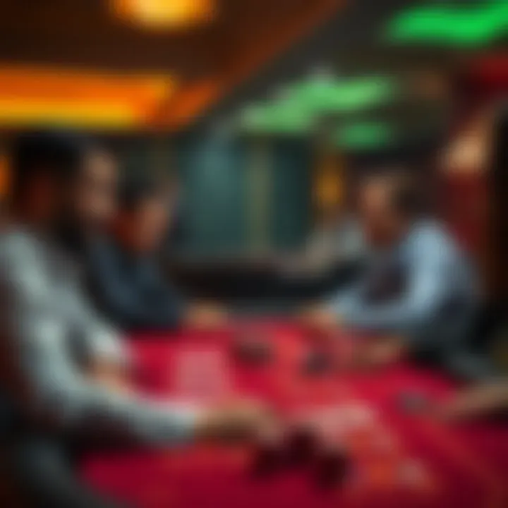 Players at a Blackjack table