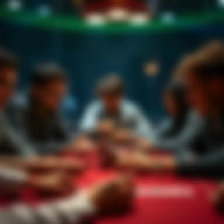 Players engaging in a poker game
