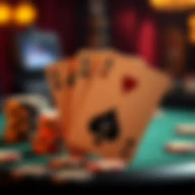 Visual representation of the turn and river cards