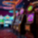 Illustration showcasing various types of pokie games