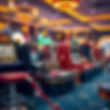 Diverse Selection of Casino Games Illustration of various popular casino games like slots and poker