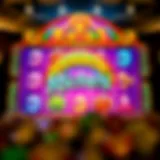 Vibrant representation of the Rainbow Riches Megaways slot game interface