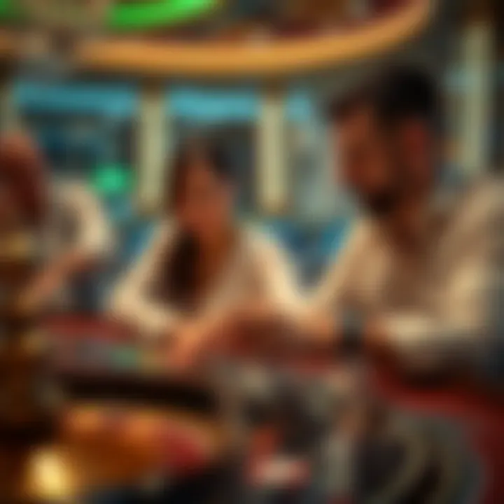 Players engaged in a thrilling roulette game