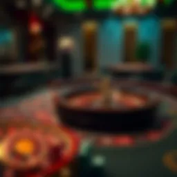 The rich history of roulette displayed through vintage casino tables and classic chips