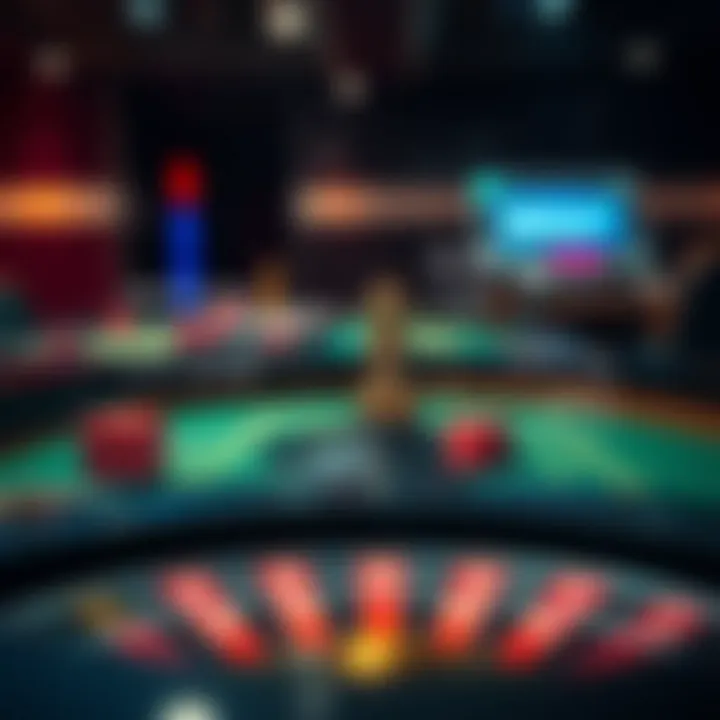 A conceptual graphic illustrating various betting strategies in roulette