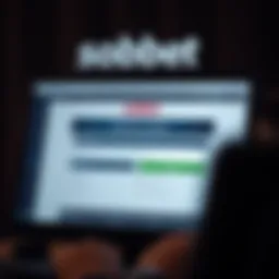 Visual representation of the sbobet account creation interface