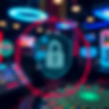 Creating a Safe and Secure Online Gaming Environment A secure digital environment with encryption symbols.