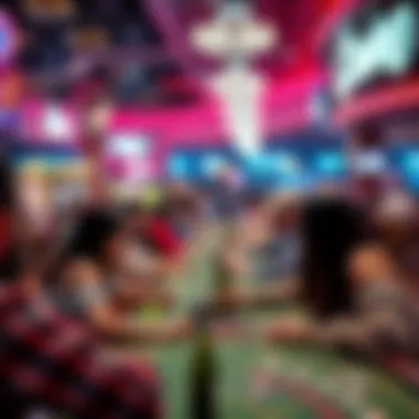 Community Experience in Casinos A vibrant depiction of a community enjoying a casino environment, highlighting social interactions.