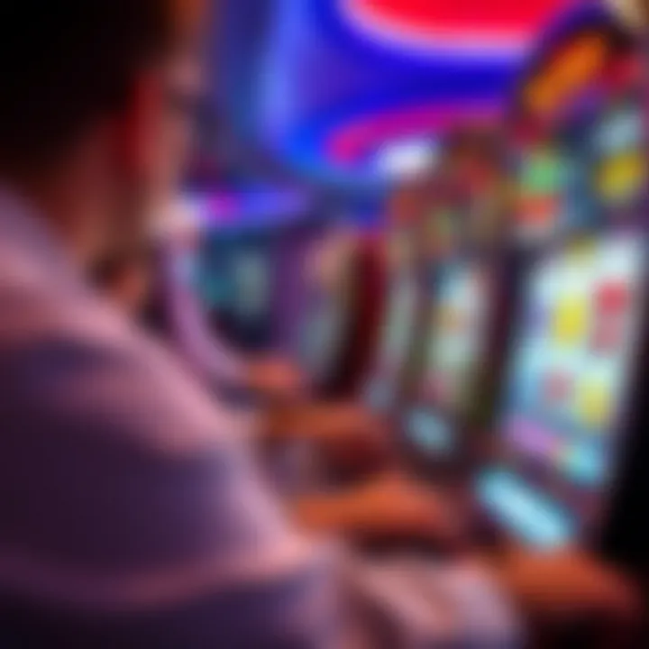 Thrilling Slot Session Player's perspective enjoying a thrilling slot session