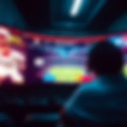 Futuristic sports streaming interface