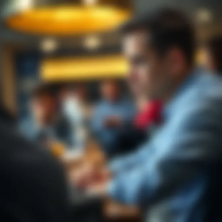 Expert Player Analyzing Opponents Expert player analyzing opponents