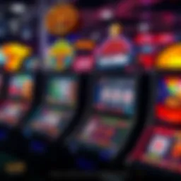 A vibrant illustration showcasing popular slot games in the UK