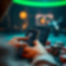 User interface of the Unibet poker app showcasing its sleek design and functionality