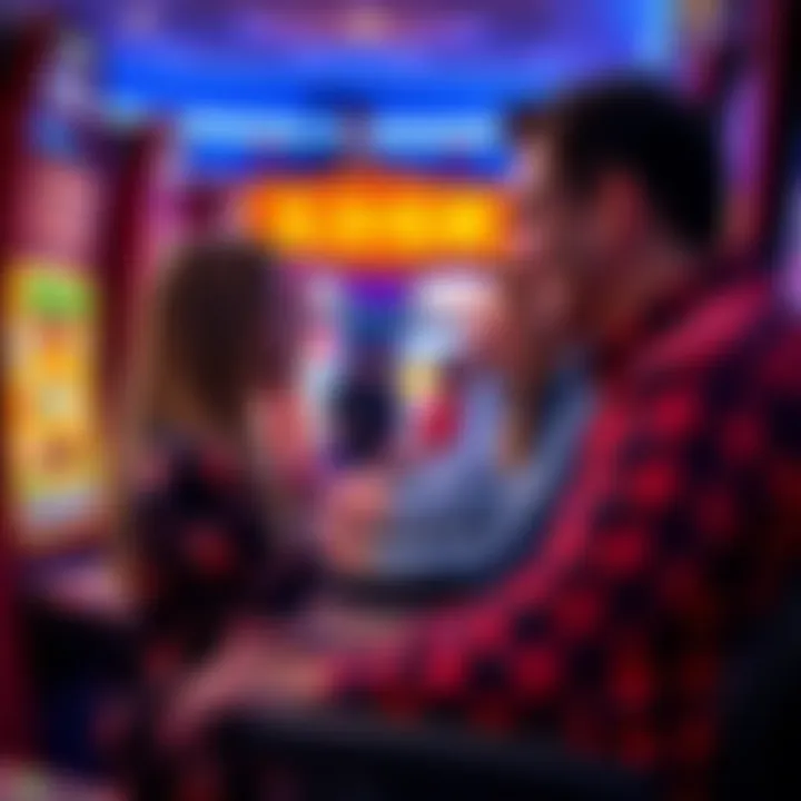 A vibrant depiction of user engagement in online pokies