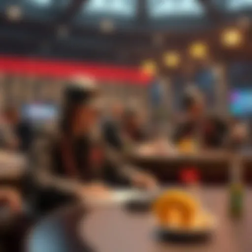 Illustration depicting the concept of virtual accounts in betting